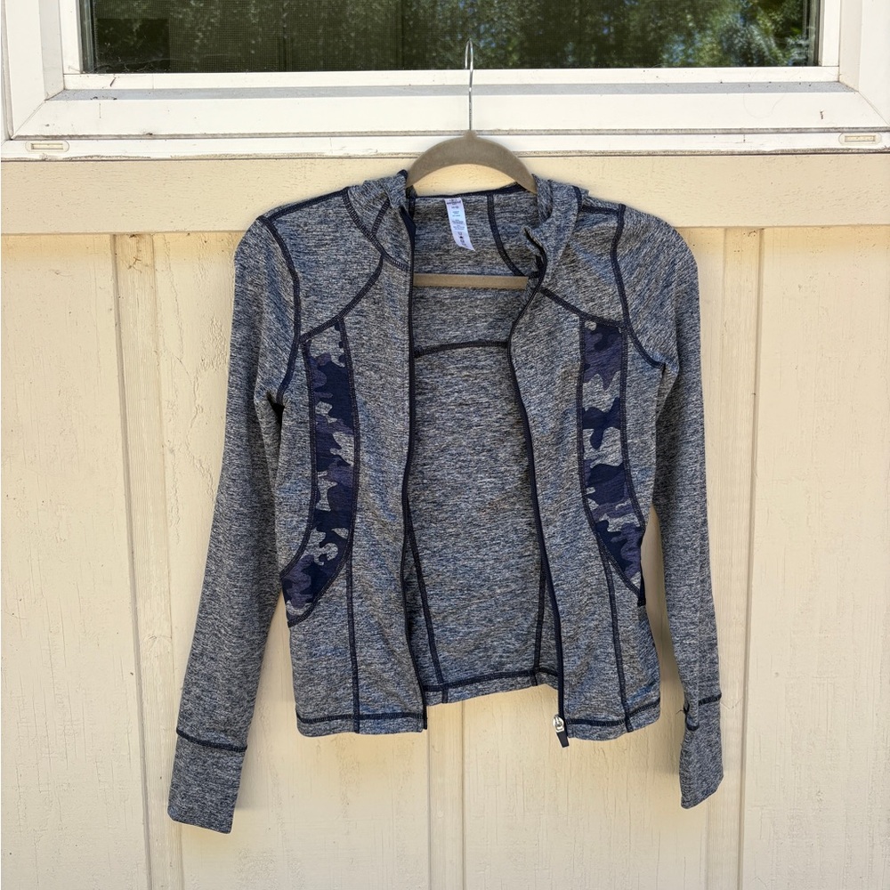 Camo athletic slim fit jacket